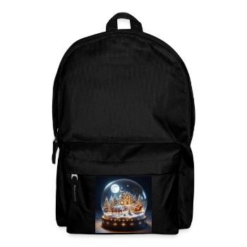 Arbre de Noël de Noël Messe de minuit Père Noël cadeaux - Sac à dos - noir - Devant