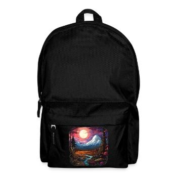 Landscape - Illustration - Backpack - black - Front