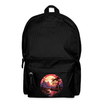 Landscape - Illustration - Backpack - black - Front