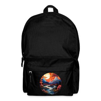 Landscape - Illustration - Backpack - black - Front