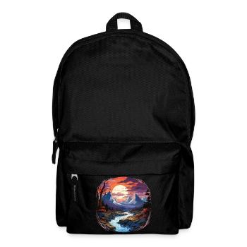 Landscape - Illustration - Backpack - black - Front