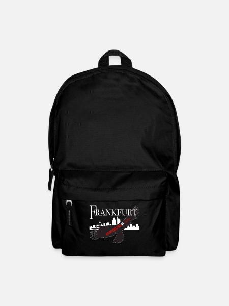 Frankfurt nur hier schlägt mein Fussballherz - Rucksack - Schwarz