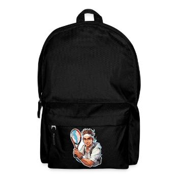 Tennis Player - Illustration - Backpack - black - Front