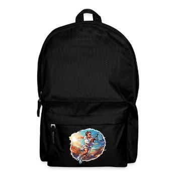 Tennis Player - Illustration - Backpack - black - Front