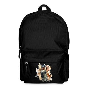 Joueur de golf - Illustration - Sac à dos - noir - Devant