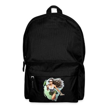 Tennis player - illustration - Backpack - black - Front