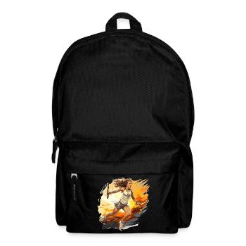Tennis Spielerin - Illustration - Rucksack - Schwarz - Vorne
