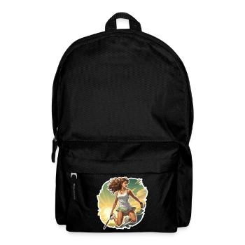 Tennis player - illustration - Backpack - black - Front