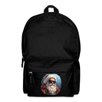 Père Noël - illustration - Sac à dos - noir - Devant