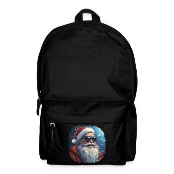 Père Noël - illustration - Sac à dos - noir - Devant