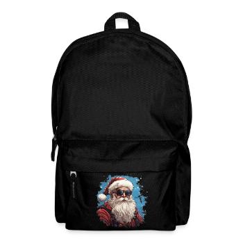Père Noël - illustration - Sac à dos - noir - Devant
