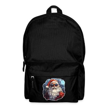 Weihnachtsmann - Illustration - Rucksack - Schwarz - Vorne