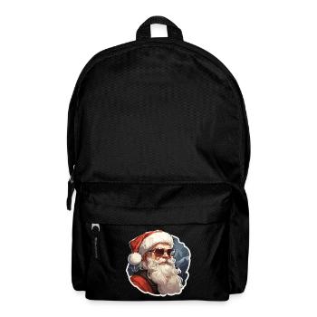 Père Noël - illustration - Sac à dos - noir - Devant