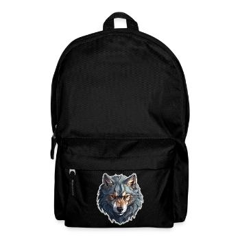 Wolf - Illustration - Backpack - black - Front