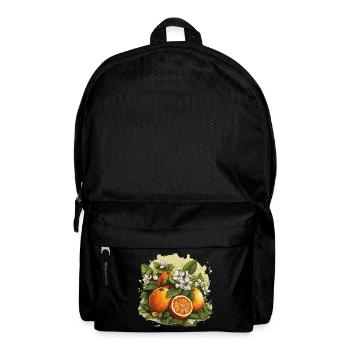 Orange - Illustration - Backpack - black - Front