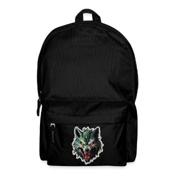 Wolf - Illustration - Backpack - black - Front