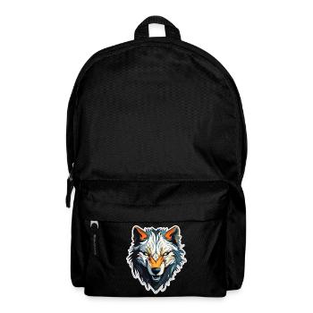 Wolf - Illustration - Backpack - black - Front