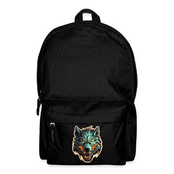 Wolf - Illustration - Backpack - black - Front