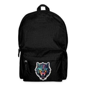 Wolf - Illustration - Backpack - black - Front