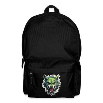 Wolf - Illustration - Backpack - black - Front