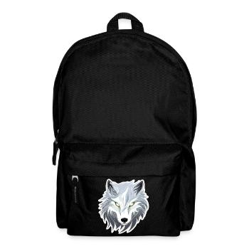 Wolf - Illustration - Backpack - black - Front