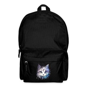 Katze - Illustration - Rucksack - Schwarz - Vorne