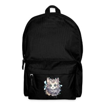 Katze - Illustration - Rucksack - Schwarz - Vorne