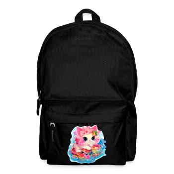Katze - Illustration - Rucksack - Schwarz - Vorne