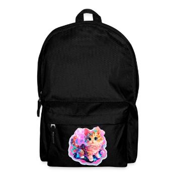 Katze - Illustration - Rucksack - Schwarz - Vorne