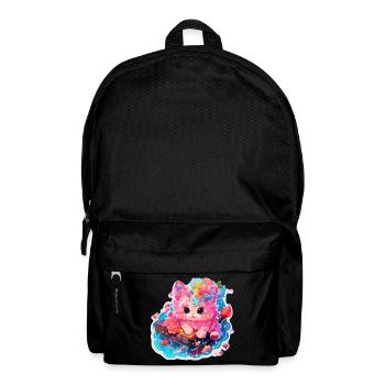 Katze - Illustration - Rucksack - Schwarz - Vorne