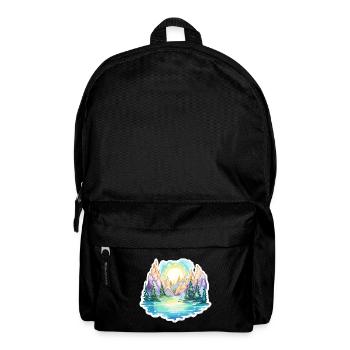 Paysage - Illustration - Sac à dos - noir - Devant