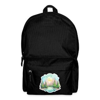 Landscape - Illustration - Backpack - black - Front