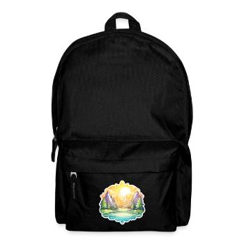 Paysage - Illustration - Sac à dos - noir - Devant