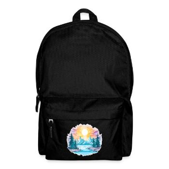 Landscape - Illustration - Backpack - black - Front