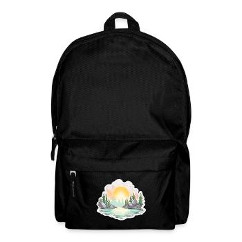 Paysage - Illustration - Sac à dos - noir - Devant