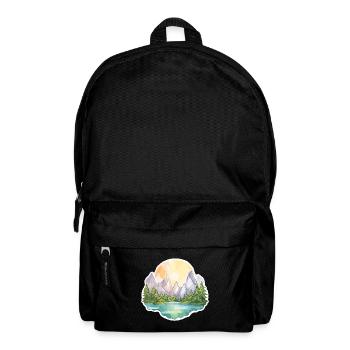 Landscape - Illustration - Backpack - black - Front