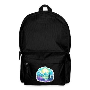 Paysage - Illustration - Sac à dos - noir - Devant