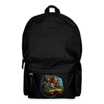 Landscape - Illustration - Backpack - black - Front