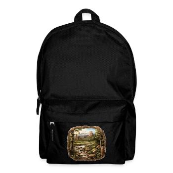 Landscape - Illustration - Backpack - black - Front