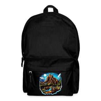 Paysage - Illustration - Sac à dos - noir - Devant