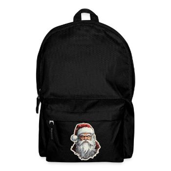 Weihnachtsmann - Illustration - Rucksack - Schwarz - Vorne