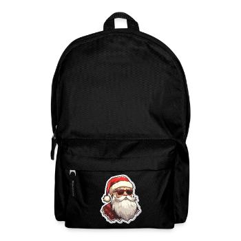 Weihnachtsmann - Illustration - Rucksack - Schwarz - Vorne