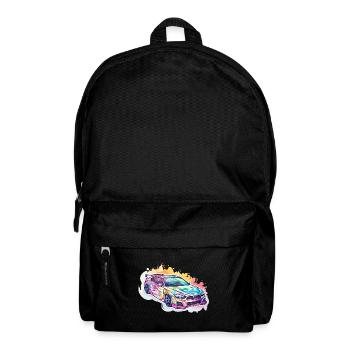 Car - Illustration - Backpack - black - Front