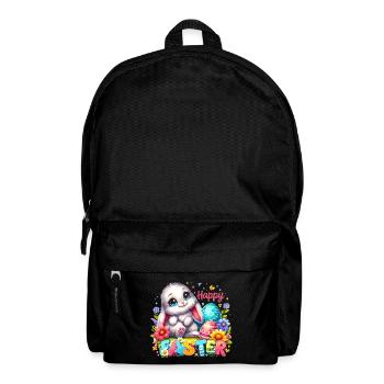 Happy Easter - Easter Bunny Illustration - Backpack - black - Front