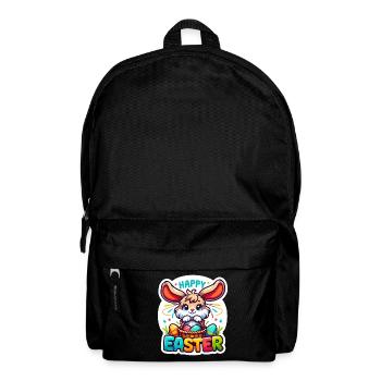 Happy Easter - Easter Bunny Illustration - Backpack - black - Front