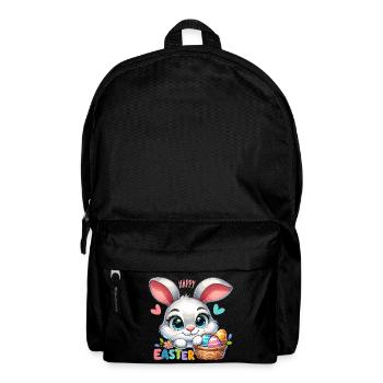 Happy Easter - Easter Bunny Illustration - Backpack - black - Front