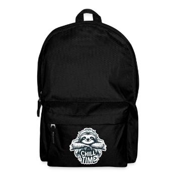 Chill Time - Sloth Illustration - Backpack - black - Front