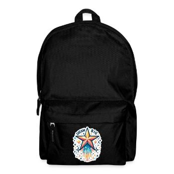 Rêvez grand - Illustration d’étoile filante - Sac à dos - noir - Devant