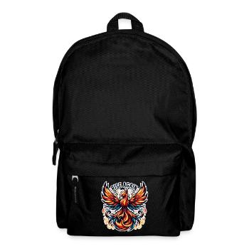 Rise Again - Phönix Illustration - Rucksack - Schwarz - Vorne