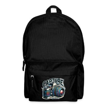 Capture Moments - Camera Illustration - Backpack - black - Front